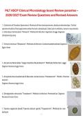 MLT ASCP Clinical Microbiology board Review parasites &ndash; 2026&sol;2027 Exam Review Questions and Revised Answers 