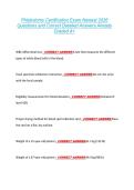 Phlebotomy Certification Exam Newest 2026 &NewLine;Questions and Correct Detailed Answers Already &NewLine;Graded A&plus; 