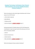 Surgical Technology Certification Exam Newest &NewLine;2026 Questions and Correct Detailed Answers &NewLine;Already Graded A&plus; 