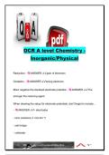 OCR AS LEVEL CHEMISTRY EXAM COMPLETE PACKAGE DEAL