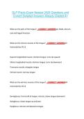 SLP Praxis Exam Newest 2026 Questions and &NewLine;Correct Detailed Answers Already Graded A&plus; 