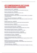 ATI COMPREHENSIVE EXIT EXAM&colon; 180 QUESTIONS & ANSWERS 