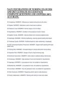 NACE FOUNDATIONS OF NURSING EXAM 2026&NewLine;AND 2027 ULTIMATE SUCCESS PACK&NewLine;COMPLETE QUESTIONS AND ANSWERS 100&percnt;&NewLine;ACCURATE&period;