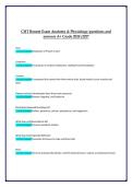 CHT Bonent Exam Anatomy & Physiology Questions and Answers &vert; 2026&sol;2027 &vert; Complete Certification Exam Preparation Study Guide A&plus; Grade 