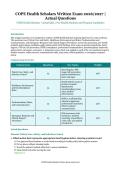 COPE Health Scholars Written Exam &ndash; COPE Health Scholars &ndash; 2026&sol;2027 Edition &ndash; Questions and Answers for Pre-Health Students and Program Candidates