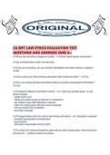 CA MFT LAW ETHICS EVALUATION TEST QUESTIONS AND ANSWERS SURE A&period;pdf