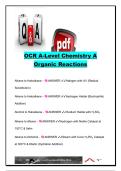 OCR A-Level Chemistry Organic Reactions &vert; 35&plus; Reaction Pathways & Exam Questions &vert; Organic Synthesis&comma; Reagents&comma; Conditions & Mechanisms &vert; OCR