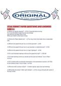 UTAH PERMIT PAPER QUESTIONS AND ANSWERS SURE A&period;pdf