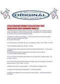UTAH DRIVERS PERMIT EVALUATION TEST QUESTIONS AND ANSWERS SURE A&period;pdf
