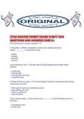 UTAH DRIVERS PERMIT EXAMS SCRIPT 2026 QUESTIONS AND ANSWERS SURE A&period;pdf