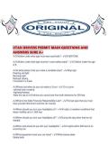UTAH DRIVERS PERMIT MAIN QUESTIONS AND ANSWERS SURE A&period;pdf
