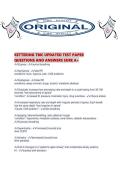 KETTERING TMC UPDATED TEST PAPER QUESTIONS AND ANSWERS SURE A&period;pdf