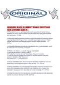 ODMHSAS BHCM II CORRECT FINALS QUESTIONS AND ANSWERS SURE A&period;pdf