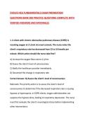 EVOLVE HESI FUNDAMENTALS EXAM PREPARATION QUESTIONS BANK 200 PRACTICE QUESTIONS COMPLETE WITH VERIFIED ANSWERS AND RATIONALES