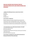 WGU D312 ANATOMY AND PHYSIOLOGY PRACTICE QUESTIONS COMPLETE WITH 100&percnt; VERIFIED ANSWERS AND RATIONALES