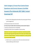 Utah Category 2 Forest Pest Control Exam &NewLine;Questions and Correct Answers &lpar;Verified &NewLine;Answers&rpar; Plus Rationale 2027 Q&A&vert; Instant &NewLine;Download Pdf