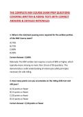 THE COMPLETE MSF COURSE EXAM PREP QUESTIONS COVERING WRITTEN & RIDING TESTS WITH CORRECT ANSWERS & DETAILED RATIONALES