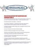 FIN 461 EVALUATION TEST QUESTIONS AND ANSWERS SURE A&period;pdf