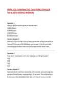 HOAG ECG EXAM PRACTICE QUESTIONS COMPLETE WITH 100&percnt; VERIFIED ANSWERS
