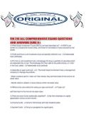 FIN 310 ALL COMPREHENSIVE EXAMS QUESTIONS AND ANSWERS SURE A&period;pdf