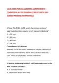 OLERE EXAM PRACTICE QUESTIONS COMPREHENSIVE COVERAGE OF ALL TEST DOMAINS COMPLETE WITH 100&percnt; VERIFIED ANSWERS AND RATIONALES