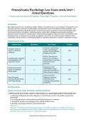Pennsylvania Psychology Law Exam &ndash; Pennsylvania State Board of Psychology &ndash; 2026&sol;2027 Edition &ndash; Questions and Answers for Prospective Licensed Psychologists