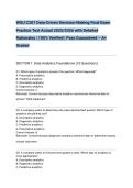WGU C207 Data-Driven Decision-Making Final Exam Practice Test Actual 2025&sol;2026 with Detailed Rationales &vert; 100&percnt; Verified &vert; Pass Guaranteed &ndash; A&plus; Graded