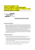 Solution manual for public finance a contemporary application of theory to policy 12th edition david n hyman&vert;ISBN&colon;9780357442159&vert;Guide A&plus;