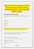 RNSG 1517 Protection & Regulation EXAM 5 &vert; Complete Questions with Correct Answers and Detailed Rationales - Latest Update 2026 &vert;Already Graded A&plus;
