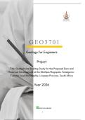 GEO3701 Project Year 2026