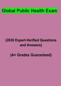 Global Public Health Exam Study Guide PDF &vert; Practice Questions&comma; Revision Notes & Exam Prep