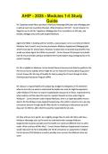 AHIP - 2026 - Modules 1-5 Study Guide