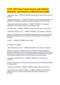 ECON 104 Final Exam &vert; Newest and Updated&NewLine;Questions and Answers &vert; 2026 Review Guide