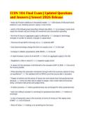 ECON 104 Final Exam &vert; Updated Questions&NewLine;and Answers &vert; Newest 2026 Release