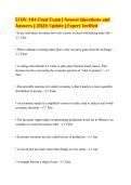 ECON 104 Final Exam &vert; Newest Questions and&NewLine;Answers &vert; 2026 Update &vert; Expert Verified