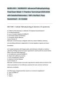 NURS 6501 &sol; NURS6501 Advanced Pathophysiology Final Exam Week 11 Practice Test Actual 2025&sol;2026 with Detailed Rationales &vert; 100&percnt; Verified &vert; Pass Guaranteed &ndash; A&plus; Graded