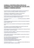 GEORGIA CERTIFIED OPERATOR EXAM&NewLine;QUESTIONS AND ANSWERS 2026 AND 2027 100&percnt;&NewLine;CORRECT VERIFIED EDITION&period;
