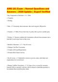 AINS 101 Exam &vert; Newest Questions and&NewLine;Answers &vert; 2026 Update &vert; Expert Verified