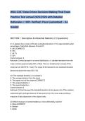 WGU C207 Data-Driven Decision-Making Final Exam Practice Test Actual 2025&sol;2026 with Detailed Rationales &vert; 100&percnt; Verified &vert; Pass Guaranteed &ndash; A&plus; Graded