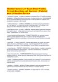 Florida Funeral Law Exam Study Guide &vert;&NewLine;Newest Questions and Answers &vert; Updated&NewLine;2026 &vert; Complete Review