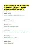 SSGT WAPS CERTIFICATION SCRIPT 2026&NewLine;COMPREHENSIVE QUESTIONS AND&NewLine;VERIFIED ANSWERS GRADED A&plus;