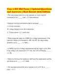 Year 2 IEC Mid-Term &vert; Updated Questions&NewLine;and Answers &vert; Most Recent 2026 Edition&NewLine;