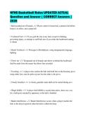 NFHS Basketball Rules UPDATED ACTUAL&NewLine;Question and Answer &vert; CORRECT Answers &vert;&NewLine;2026