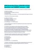 NFHS Basketball Rules UPDATED ACTUAL&NewLine;Questions and CORRECT Answers &vert; 2026
