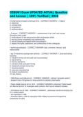 CESSWI Exam UPDATED ACTUAL Question&NewLine;and Answer &vert; 100&percnt; Verified &vert; 2026&NewLine;