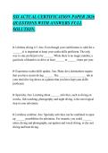 SSI ACTUAL CERTIFICATION PAPER 2026&NewLine;QUESTIONS WITH ANSWERS FULL&NewLine;SOLUTION