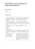 Review Questions to practice for CSOWM exam with question and answer 100&percnt; correct