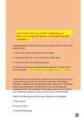 Advanced Trauma Life Support ATLS Post Test Questions and Answers Study Guide