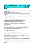 NUR 376 Patho Final UPDATED ACTUAL&NewLine;Questions and Answers &vert; A&plus; Verified &vert;&NewLine;2026