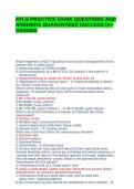 Advanced Trauma Life Support ATLS Practice Exam Questions and Answers Study Guide